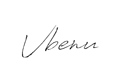 Use a signature maker to create a handwritten signature online. With this signature software, you can design (Antro_Vectra) your own signature for name Vbenu. Vbenu signature style 6 images and pictures png