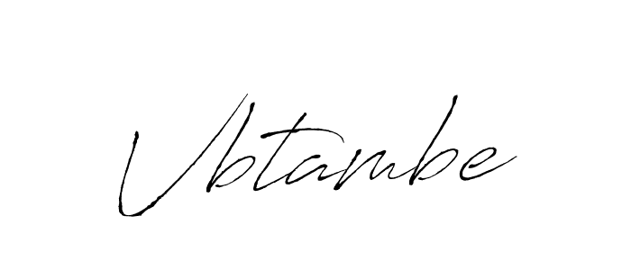 Make a beautiful signature design for name Vbtambe. With this signature (Antro_Vectra) style, you can create a handwritten signature for free. Vbtambe signature style 6 images and pictures png