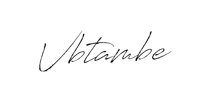 How to make Vbtambe signature? Antro_Vectra is a professional autograph style. Create handwritten signature for Vbtambe name. Vbtambe signature style 6 images and pictures png