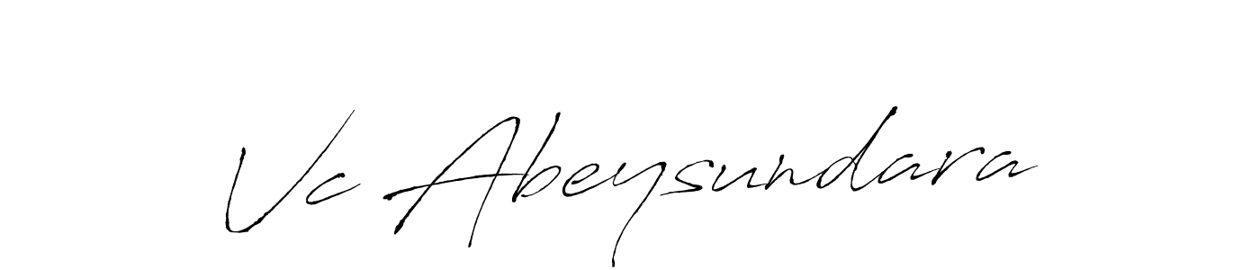 Also we have Vc Abeysundara name is the best signature style. Create professional handwritten signature collection using Antro_Vectra autograph style. Vc Abeysundara signature style 6 images and pictures png