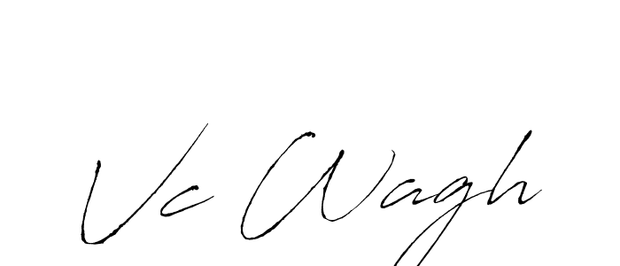 How to make Vc Wagh signature? Antro_Vectra is a professional autograph style. Create handwritten signature for Vc Wagh name. Vc Wagh signature style 6 images and pictures png