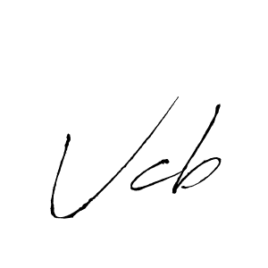 Create a beautiful signature design for name Vcb. With this signature (Antro_Vectra) fonts, you can make a handwritten signature for free. Vcb signature style 6 images and pictures png