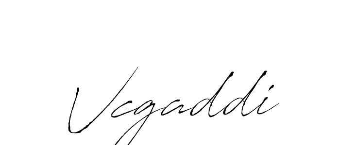 Make a beautiful signature design for name Vcgaddi. With this signature (Antro_Vectra) style, you can create a handwritten signature for free. Vcgaddi signature style 6 images and pictures png