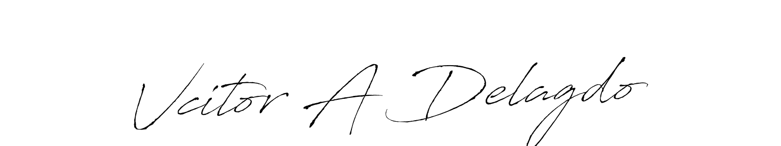 It looks lik you need a new signature style for name Vcitor A Delagdo. Design unique handwritten (Antro_Vectra) signature with our free signature maker in just a few clicks. Vcitor A Delagdo signature style 6 images and pictures png