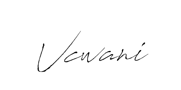 Make a beautiful signature design for name Vcwani. Use this online signature maker to create a handwritten signature for free. Vcwani signature style 6 images and pictures png