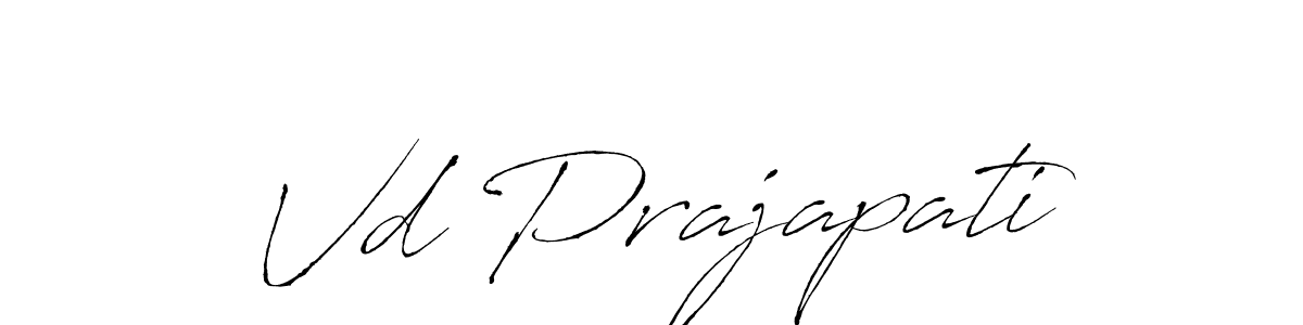 How to make Vd Prajapati signature? Antro_Vectra is a professional autograph style. Create handwritten signature for Vd Prajapati name. Vd Prajapati signature style 6 images and pictures png