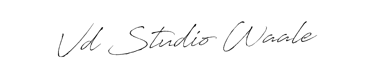 Make a beautiful signature design for name Vd Studio Waale. With this signature (Antro_Vectra) style, you can create a handwritten signature for free. Vd Studio Waale signature style 6 images and pictures png