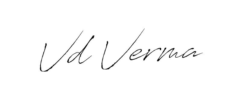 Use a signature maker to create a handwritten signature online. With this signature software, you can design (Antro_Vectra) your own signature for name Vd Verma. Vd Verma signature style 6 images and pictures png