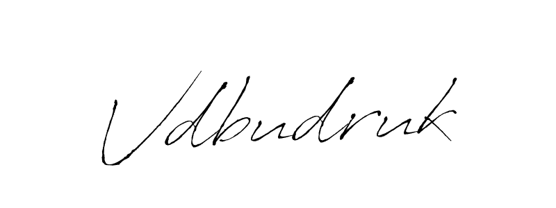 Create a beautiful signature design for name Vdbudruk. With this signature (Antro_Vectra) fonts, you can make a handwritten signature for free. Vdbudruk signature style 6 images and pictures png