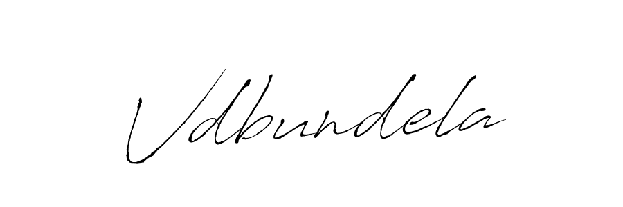 Design your own signature with our free online signature maker. With this signature software, you can create a handwritten (Antro_Vectra) signature for name Vdbundela. Vdbundela signature style 6 images and pictures png