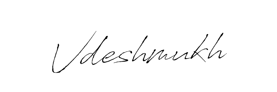 Use a signature maker to create a handwritten signature online. With this signature software, you can design (Antro_Vectra) your own signature for name Vdeshmukh. Vdeshmukh signature style 6 images and pictures png