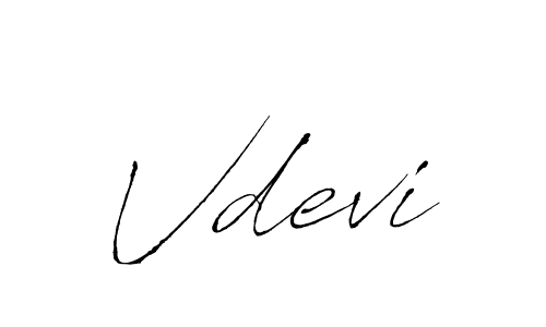 Design your own signature with our free online signature maker. With this signature software, you can create a handwritten (Antro_Vectra) signature for name Vdevi. Vdevi signature style 6 images and pictures png