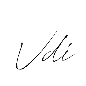 How to make Vdi name signature. Use Antro_Vectra style for creating short signs online. This is the latest handwritten sign. Vdi signature style 6 images and pictures png