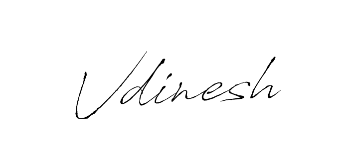 Create a beautiful signature design for name Vdinesh. With this signature (Antro_Vectra) fonts, you can make a handwritten signature for free. Vdinesh signature style 6 images and pictures png