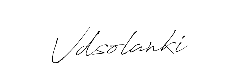 How to make Vdsolanki name signature. Use Antro_Vectra style for creating short signs online. This is the latest handwritten sign. Vdsolanki signature style 6 images and pictures png