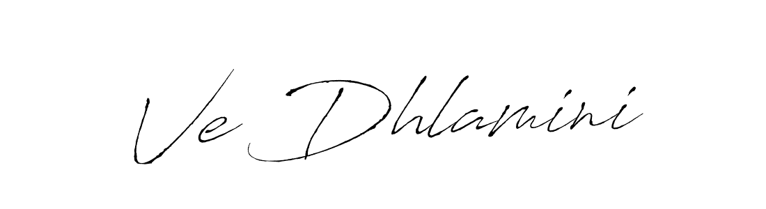 Antro_Vectra is a professional signature style that is perfect for those who want to add a touch of class to their signature. It is also a great choice for those who want to make their signature more unique. Get Ve Dhlamini name to fancy signature for free. Ve Dhlamini signature style 6 images and pictures png