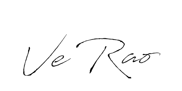 Design your own signature with our free online signature maker. With this signature software, you can create a handwritten (Antro_Vectra) signature for name Ve Rao. Ve Rao signature style 6 images and pictures png