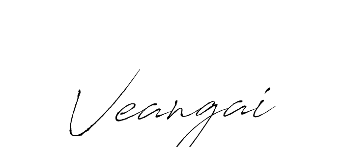 Make a beautiful signature design for name Veangai. With this signature (Antro_Vectra) style, you can create a handwritten signature for free. Veangai signature style 6 images and pictures png