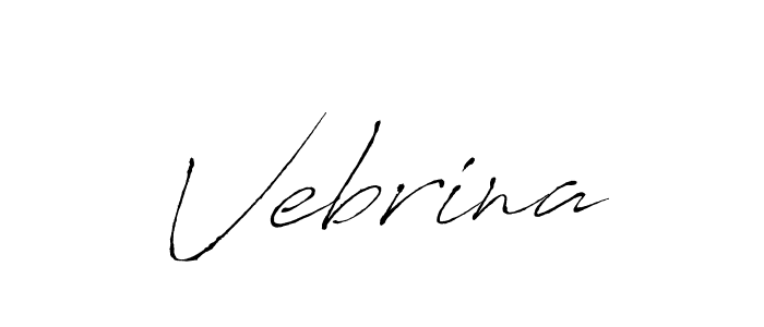 Also we have Vebrina name is the best signature style. Create professional handwritten signature collection using Antro_Vectra autograph style. Vebrina signature style 6 images and pictures png