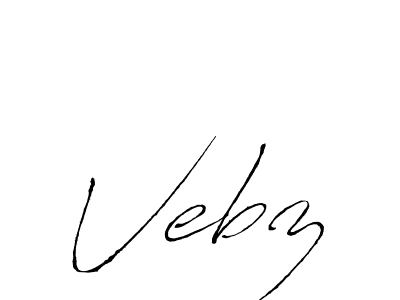 Make a beautiful signature design for name Vebz. With this signature (Antro_Vectra) style, you can create a handwritten signature for free. Vebz signature style 6 images and pictures png