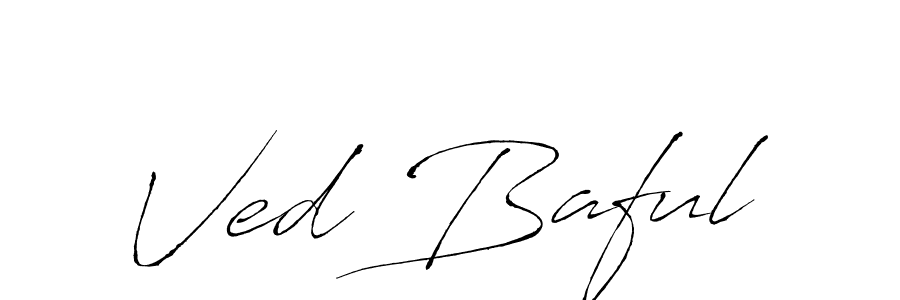 if you are searching for the best signature style for your name Ved Baful. so please give up your signature search. here we have designed multiple signature styles  using Antro_Vectra. Ved Baful signature style 6 images and pictures png