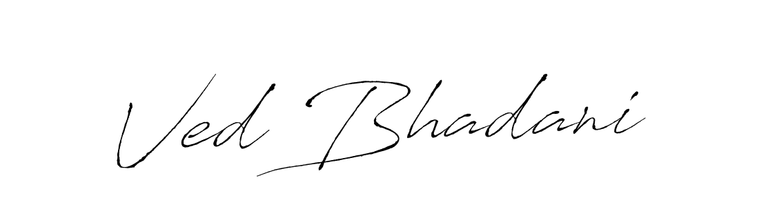 if you are searching for the best signature style for your name Ved Bhadani. so please give up your signature search. here we have designed multiple signature styles  using Antro_Vectra. Ved Bhadani signature style 6 images and pictures png