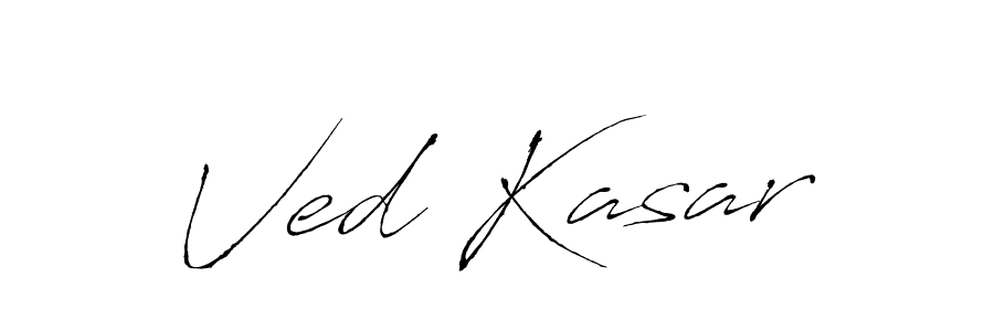 Use a signature maker to create a handwritten signature online. With this signature software, you can design (Antro_Vectra) your own signature for name Ved Kasar. Ved Kasar signature style 6 images and pictures png