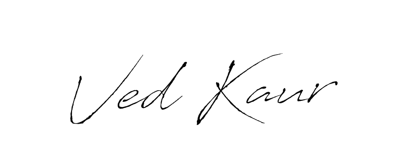 Design your own signature with our free online signature maker. With this signature software, you can create a handwritten (Antro_Vectra) signature for name Ved Kaur. Ved Kaur signature style 6 images and pictures png