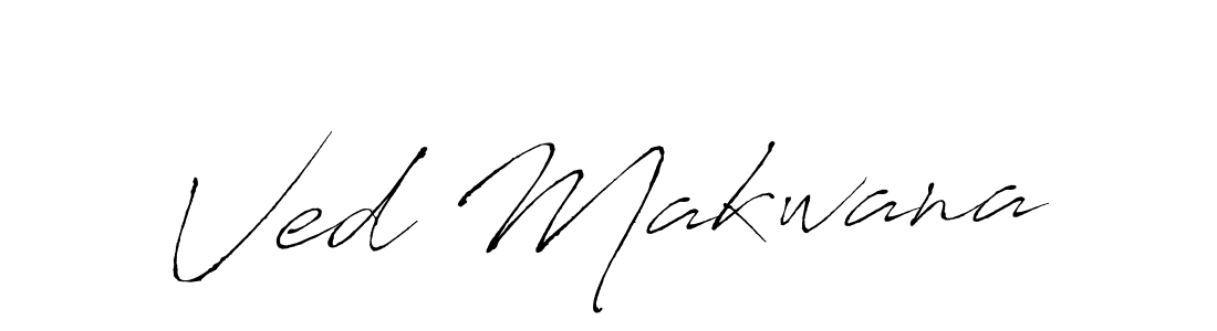 Create a beautiful signature design for name Ved Makwana. With this signature (Antro_Vectra) fonts, you can make a handwritten signature for free. Ved Makwana signature style 6 images and pictures png