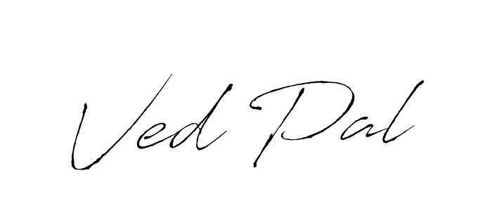 Create a beautiful signature design for name Ved Pal. With this signature (Antro_Vectra) fonts, you can make a handwritten signature for free. Ved Pal signature style 6 images and pictures png