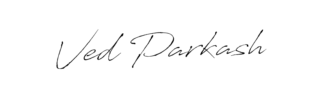 Make a beautiful signature design for name Ved Parkash. With this signature (Antro_Vectra) style, you can create a handwritten signature for free. Ved Parkash signature style 6 images and pictures png