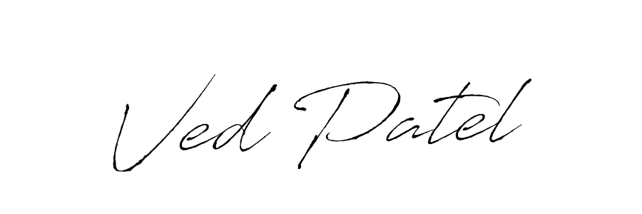 Create a beautiful signature design for name Ved Patel. With this signature (Antro_Vectra) fonts, you can make a handwritten signature for free. Ved Patel signature style 6 images and pictures png