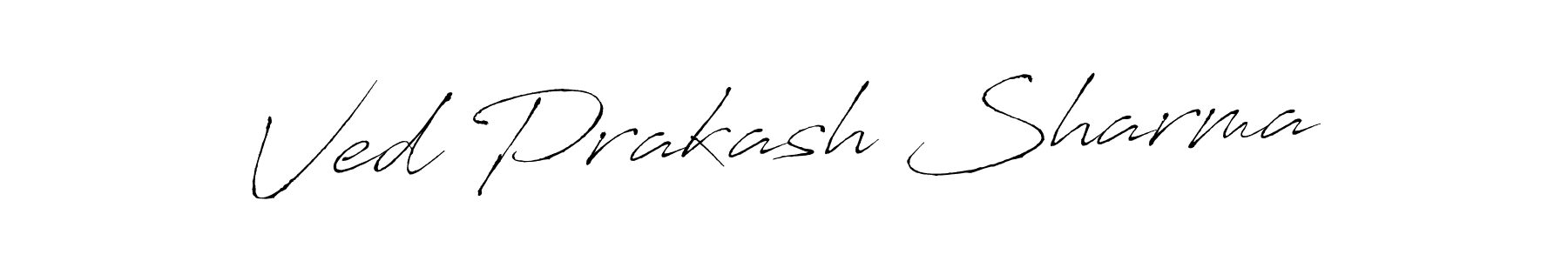Make a beautiful signature design for name Ved Prakash Sharma. With this signature (Antro_Vectra) style, you can create a handwritten signature for free. Ved Prakash Sharma signature style 6 images and pictures png