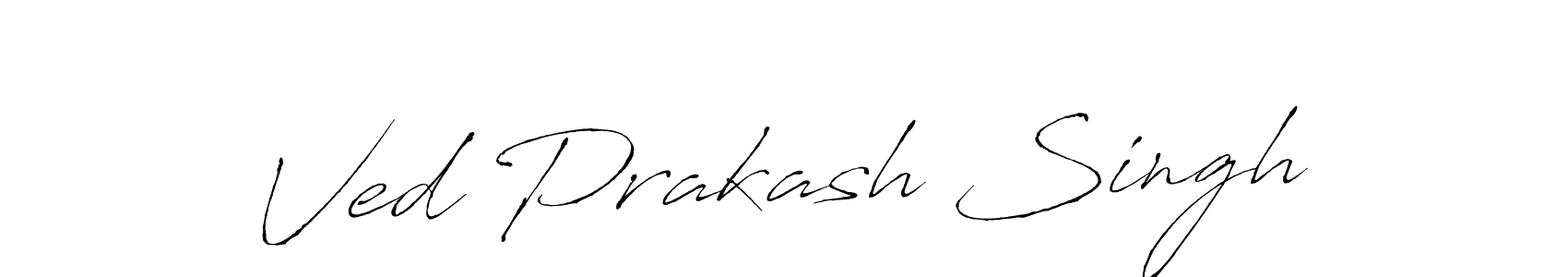 This is the best signature style for the Ved Prakash Singh name. Also you like these signature font (Antro_Vectra). Mix name signature. Ved Prakash Singh signature style 6 images and pictures png