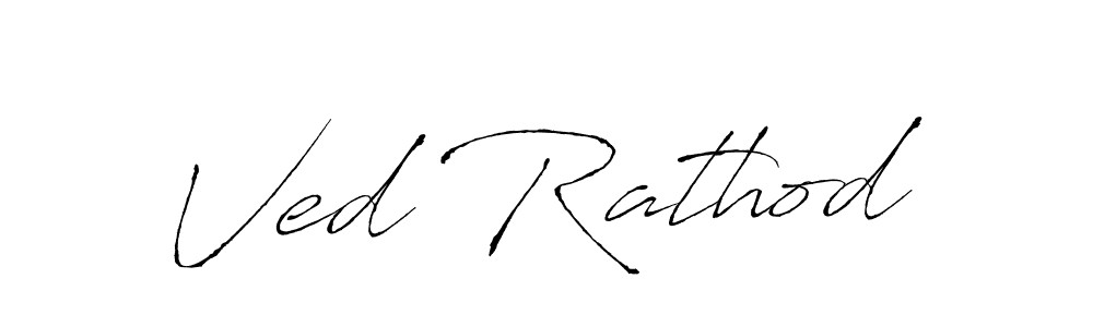 How to make Ved Rathod name signature. Use Antro_Vectra style for creating short signs online. This is the latest handwritten sign. Ved Rathod signature style 6 images and pictures png