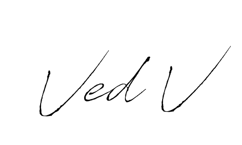 This is the best signature style for the Ved V name. Also you like these signature font (Antro_Vectra). Mix name signature. Ved V signature style 6 images and pictures png