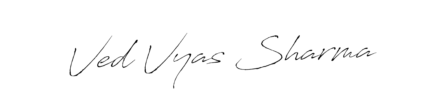 Make a short Ved Vyas Sharma signature style. Manage your documents anywhere anytime using Antro_Vectra. Create and add eSignatures, submit forms, share and send files easily. Ved Vyas Sharma signature style 6 images and pictures png