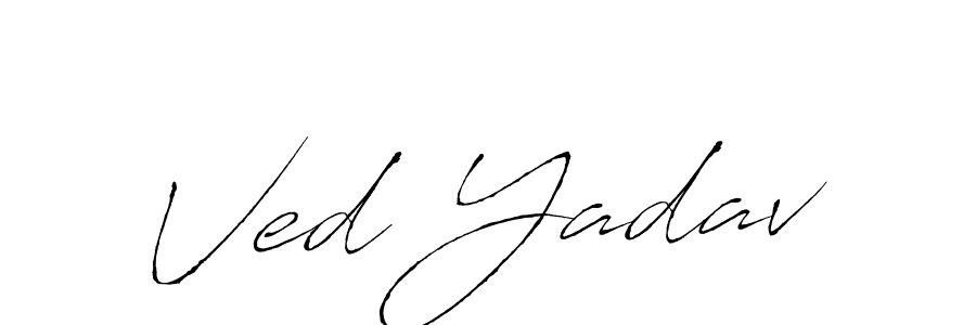 Antro_Vectra is a professional signature style that is perfect for those who want to add a touch of class to their signature. It is also a great choice for those who want to make their signature more unique. Get Ved Yadav name to fancy signature for free. Ved Yadav signature style 6 images and pictures png