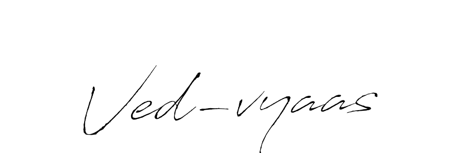 This is the best signature style for the Ved-vyaas name. Also you like these signature font (Antro_Vectra). Mix name signature. Ved-vyaas signature style 6 images and pictures png