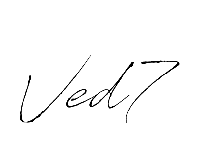Design your own signature with our free online signature maker. With this signature software, you can create a handwritten (Antro_Vectra) signature for name Ved7. Ved7 signature style 6 images and pictures png