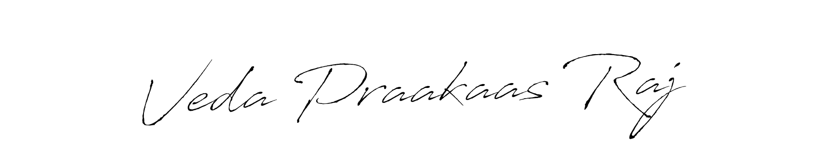 Veda Praakaas Raj stylish signature style. Best Handwritten Sign (Antro_Vectra) for my name. Handwritten Signature Collection Ideas for my name Veda Praakaas Raj. Veda Praakaas Raj signature style 6 images and pictures png