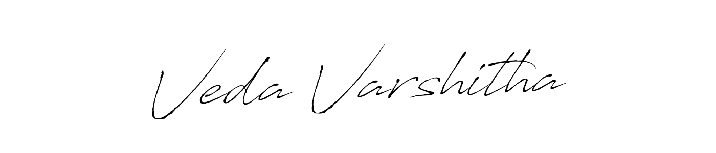Create a beautiful signature design for name Veda Varshitha. With this signature (Antro_Vectra) fonts, you can make a handwritten signature for free. Veda Varshitha signature style 6 images and pictures png