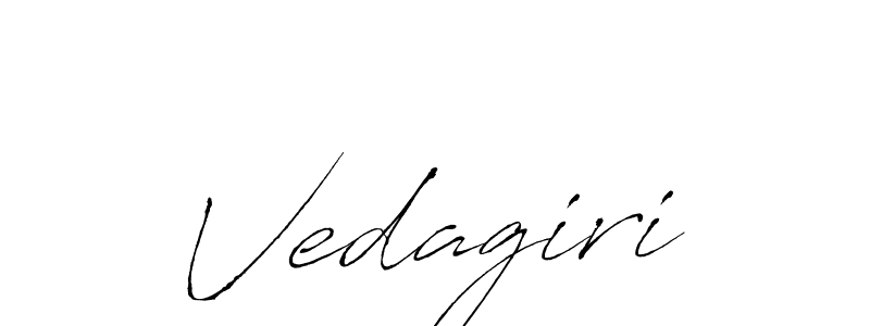 Design your own signature with our free online signature maker. With this signature software, you can create a handwritten (Antro_Vectra) signature for name Vedagiri. Vedagiri signature style 6 images and pictures png