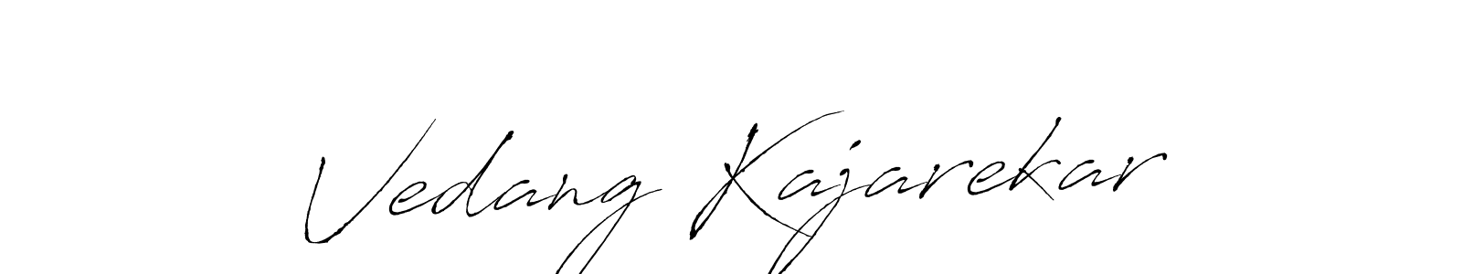 It looks lik you need a new signature style for name Vedang Kajarekar. Design unique handwritten (Antro_Vectra) signature with our free signature maker in just a few clicks. Vedang Kajarekar signature style 6 images and pictures png