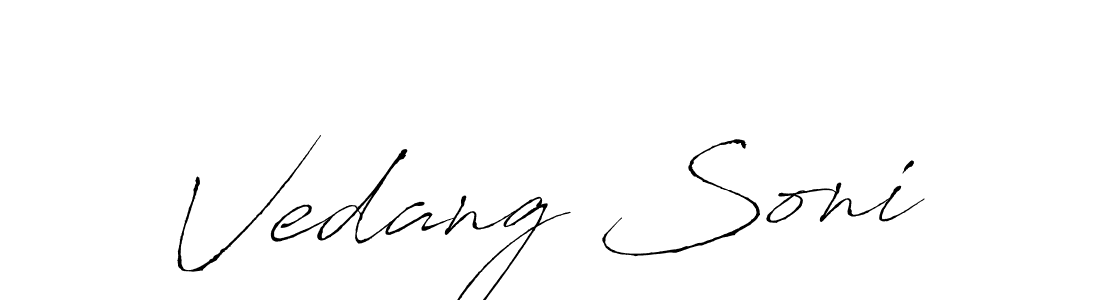 You can use this online signature creator to create a handwritten signature for the name Vedang Soni. This is the best online autograph maker. Vedang Soni signature style 6 images and pictures png