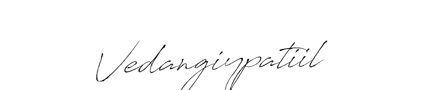 Also we have Vedangiypatiil name is the best signature style. Create professional handwritten signature collection using Antro_Vectra autograph style. Vedangiypatiil signature style 6 images and pictures png