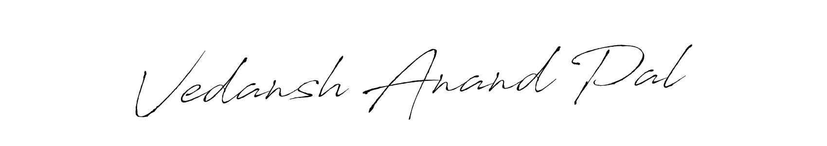 Create a beautiful signature design for name Vedansh Anand Pal. With this signature (Antro_Vectra) fonts, you can make a handwritten signature for free. Vedansh Anand Pal signature style 6 images and pictures png