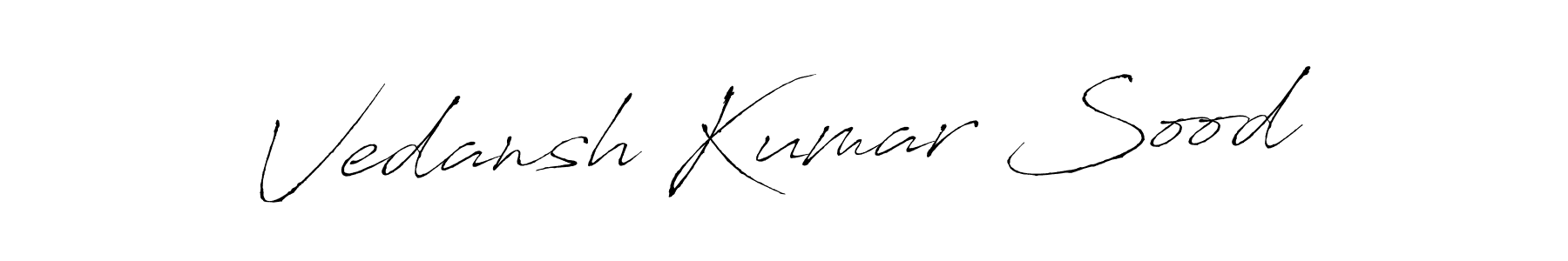 How to make Vedansh Kumar Sood signature? Antro_Vectra is a professional autograph style. Create handwritten signature for Vedansh Kumar Sood name. Vedansh Kumar Sood signature style 6 images and pictures png