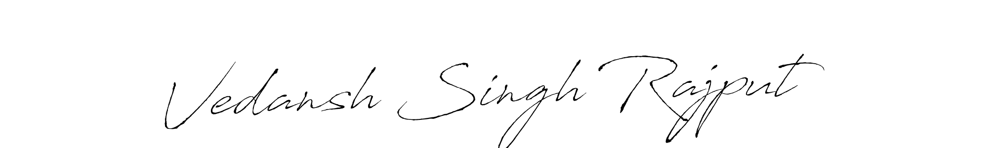 Design your own signature with our free online signature maker. With this signature software, you can create a handwritten (Antro_Vectra) signature for name Vedansh Singh Rajput. Vedansh Singh Rajput signature style 6 images and pictures png