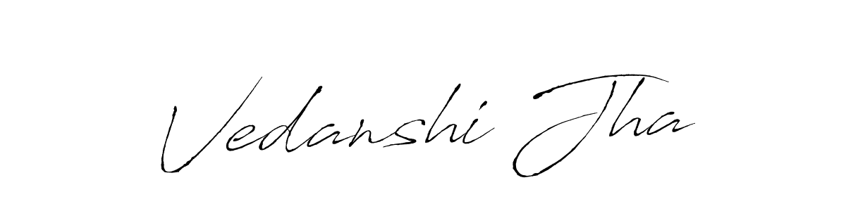 Once you've used our free online signature maker to create your best signature Antro_Vectra style, it's time to enjoy all of the benefits that Vedanshi Jha name signing documents. Vedanshi Jha signature style 6 images and pictures png